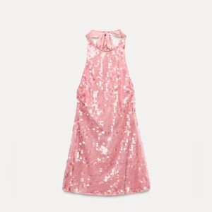 Zara Pink Sequin Mini Dress